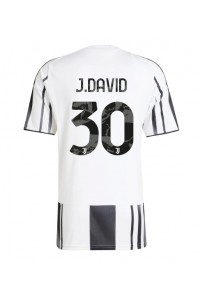 Juventus Jonathan David #30 Jalkapallovaatteet Kotipaita 2025-26 Lyhythihainen